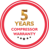 5 Years Compressor Warranty 5 Years Compressor Warranty